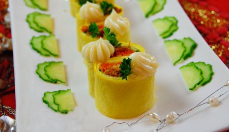 三色蛋卷