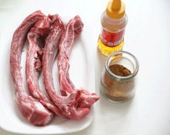 蜜汁香烤排骨 ,原料;