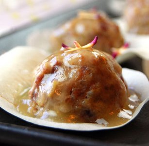 玉兰花肉丸子