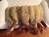 面包糠炸虾,来个全家福