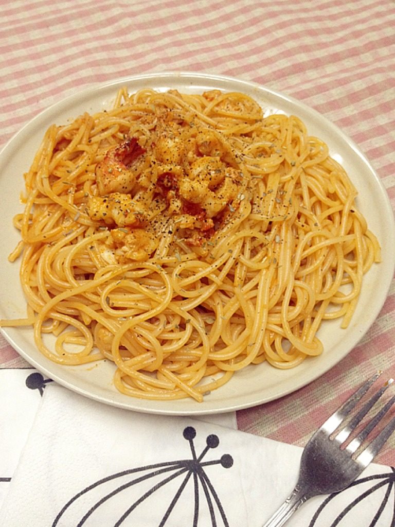 大蝦意大利麵