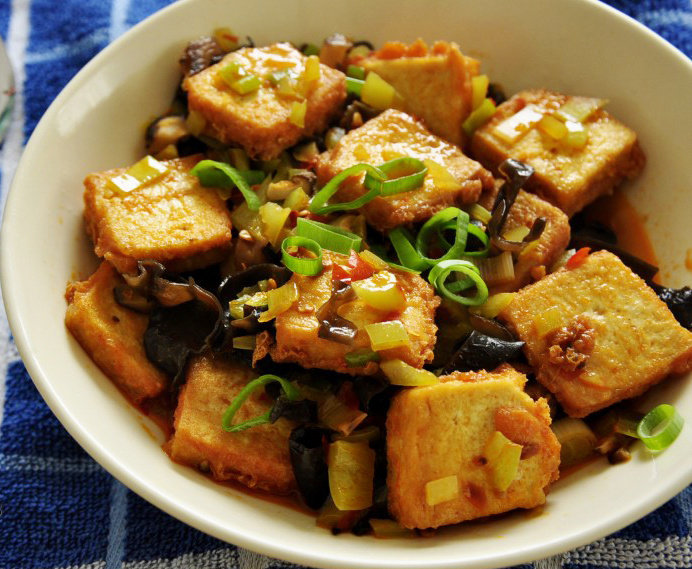 青椒家常豆腐
