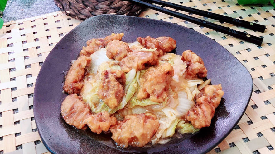 白菜烩小酥肉