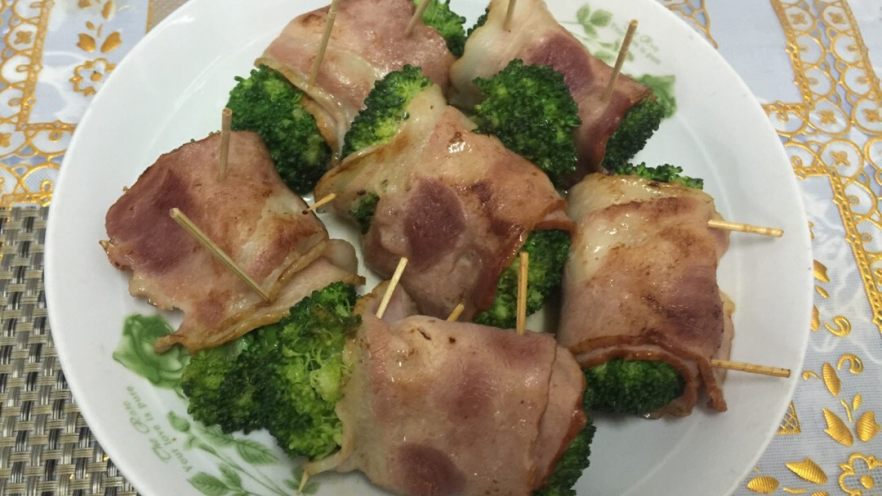 地中海风味培根西兰花串串