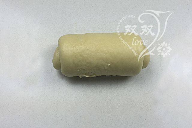 奶香土司,卷起后的样子