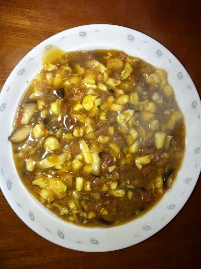 咖喱火腿豆腐羹
