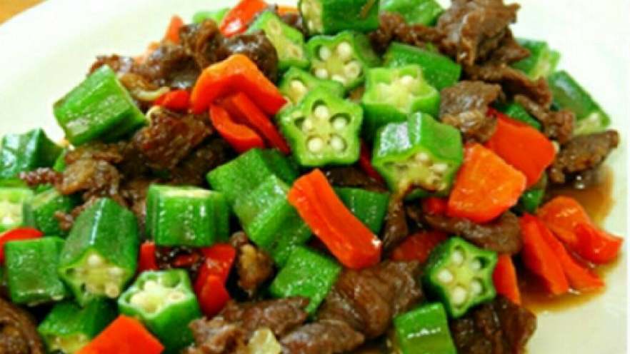 秋葵炒牛肉