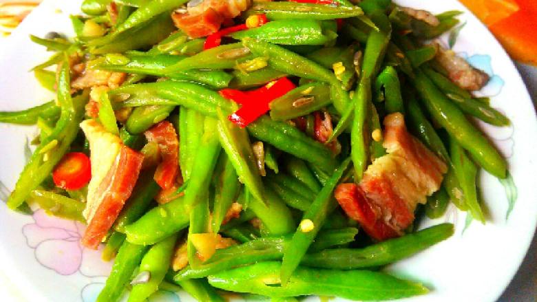 豆角炒腊肉