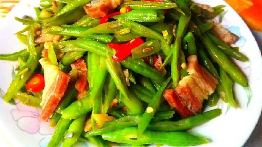豆角炒腊肉