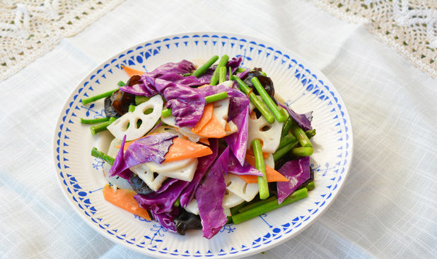 清炒四季时蔬,完成品