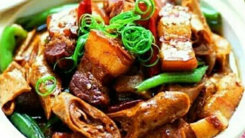 豆筋烧五花肉