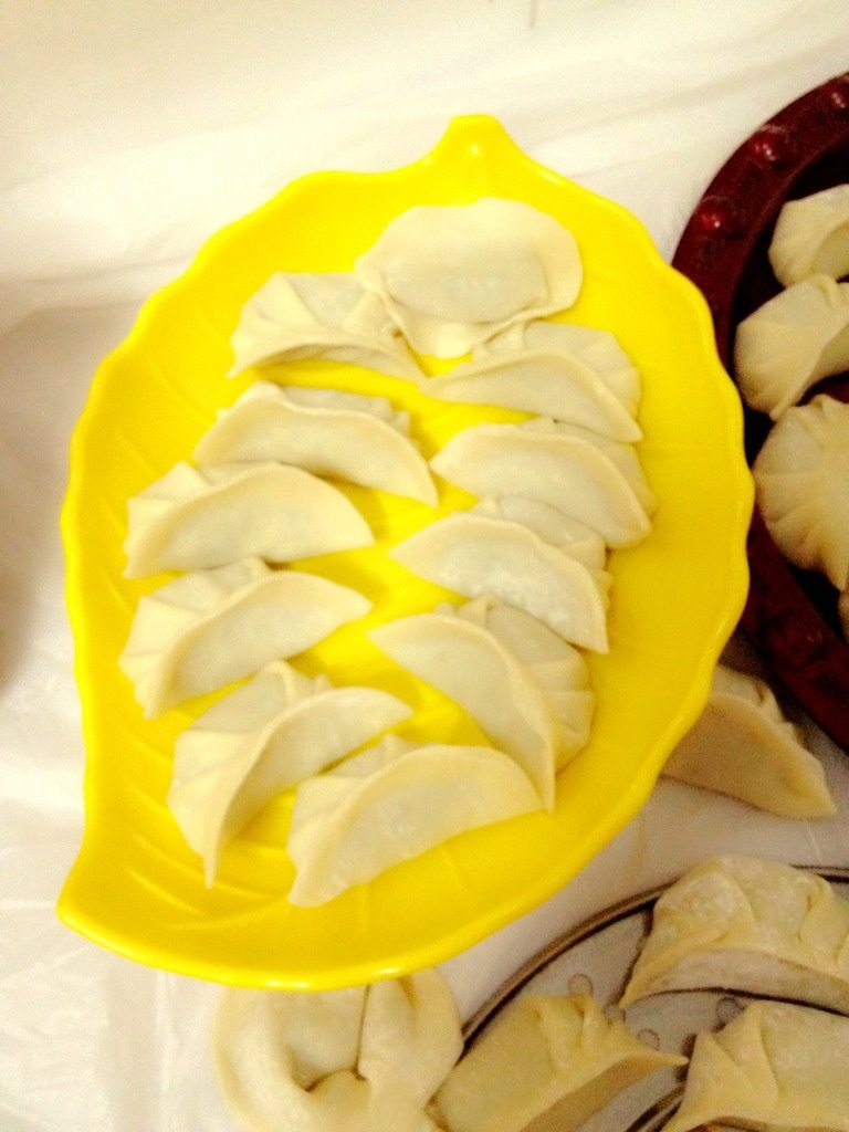 芹菜香干猪肉饺子