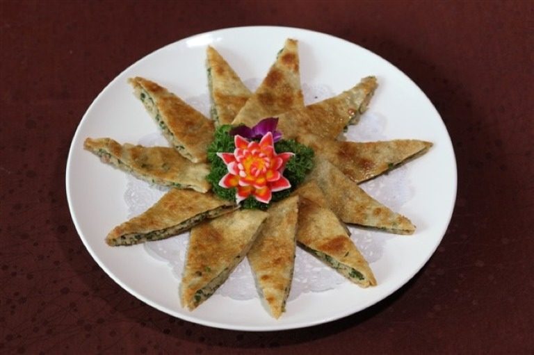 鱼香韭菜饼