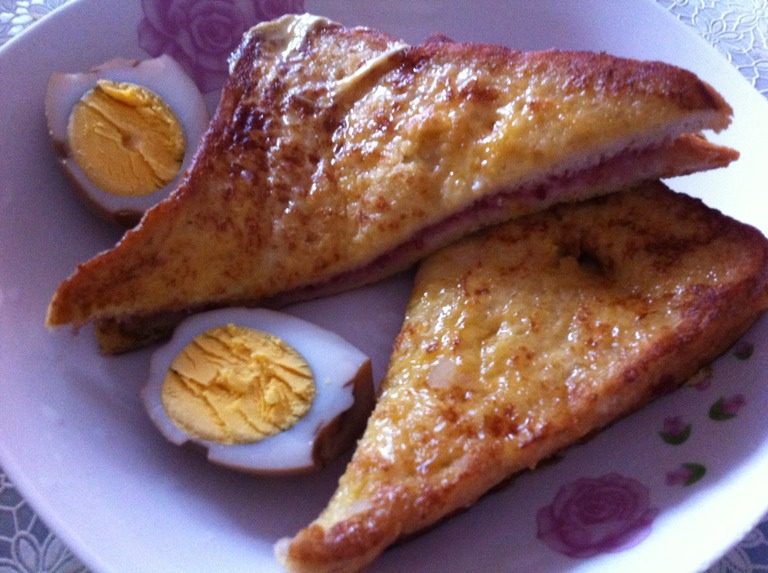 经典牛奶三明治