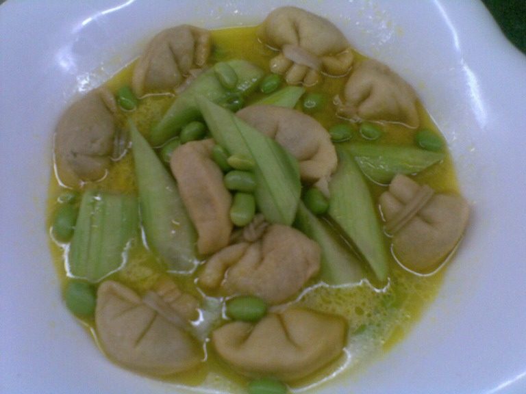 鸡汤油包浸丝瓜