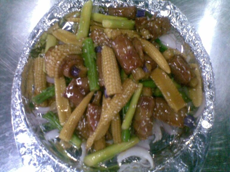 铁板双笋培根卷