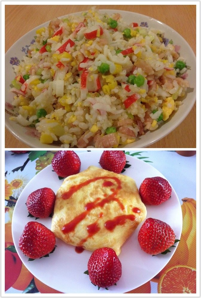 蛋包五彩饭