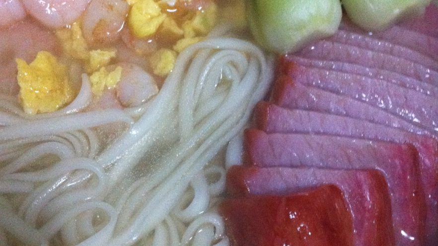 史云生虾仁牛肉手撖高汤面