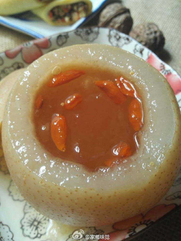 冰糖炖雪梨,美哒哒!