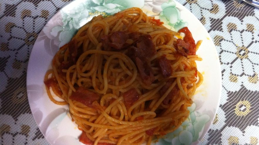 培根番茄芝士意大利面