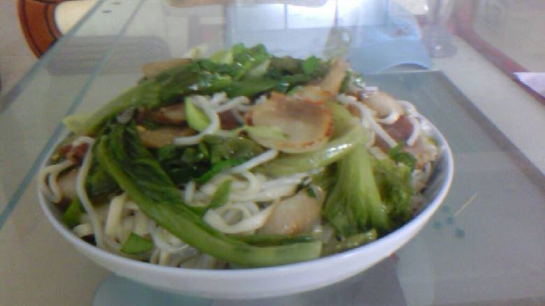 原味腊肉炒粉面