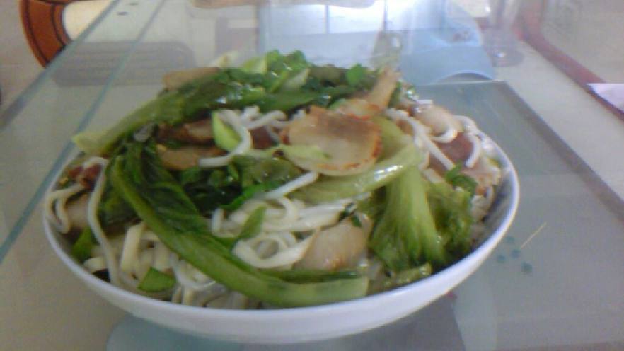 原味腊肉炒粉面