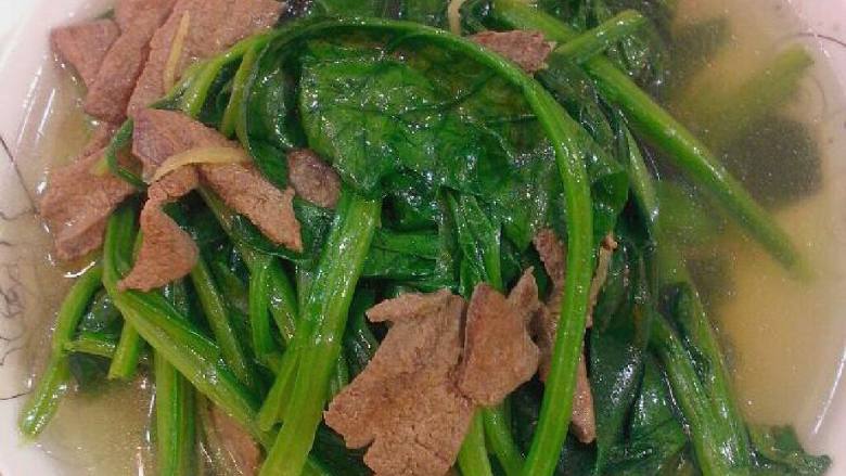 猪肝波菜汤