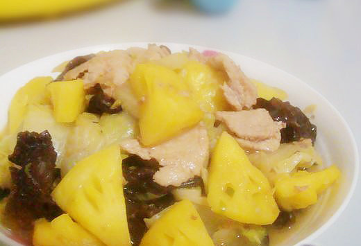 菠萝白菜炒肉