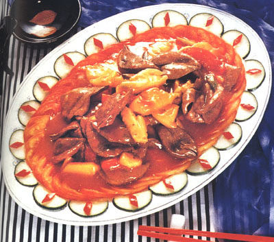 甜酸猪肝