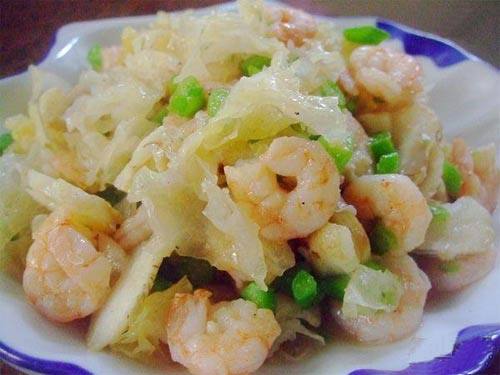 银耳翠虾仁