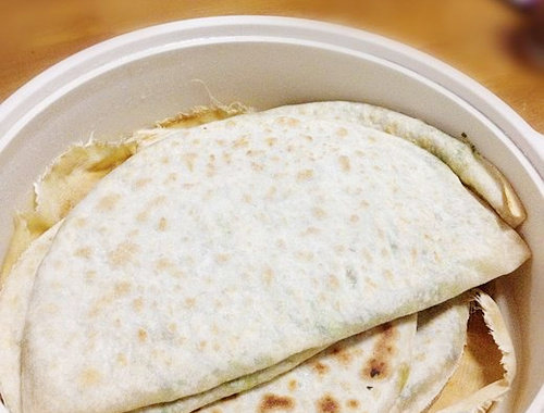 全麦韭菜鸡蛋饼