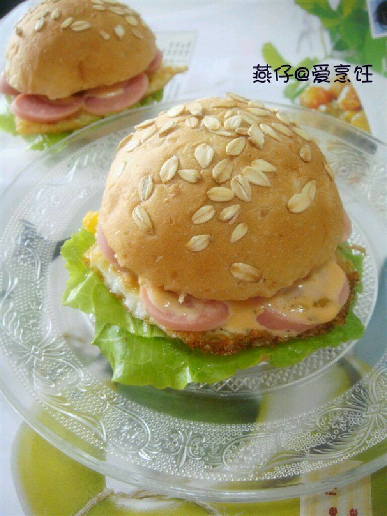 全麦火腿汉堡