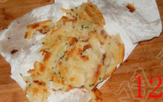 葱油饼,完成品