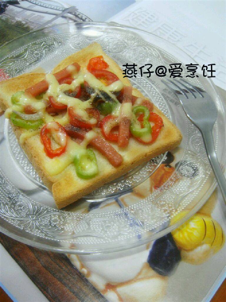火腿土司小披萨