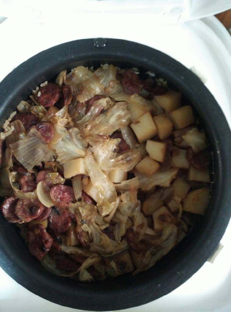 香肠焖饭