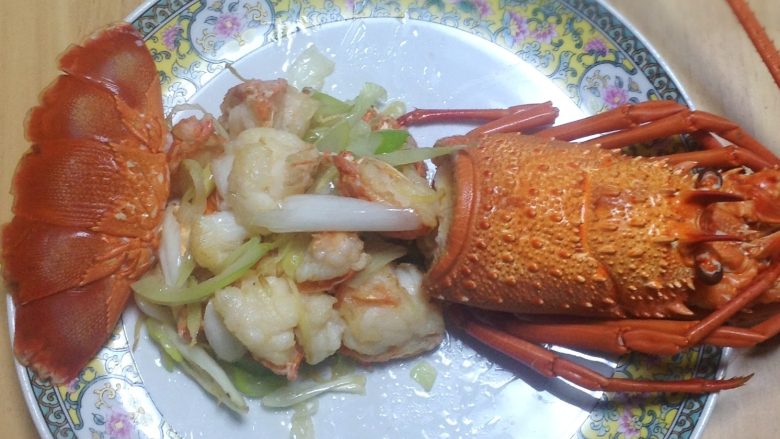 葱姜炒龙虾