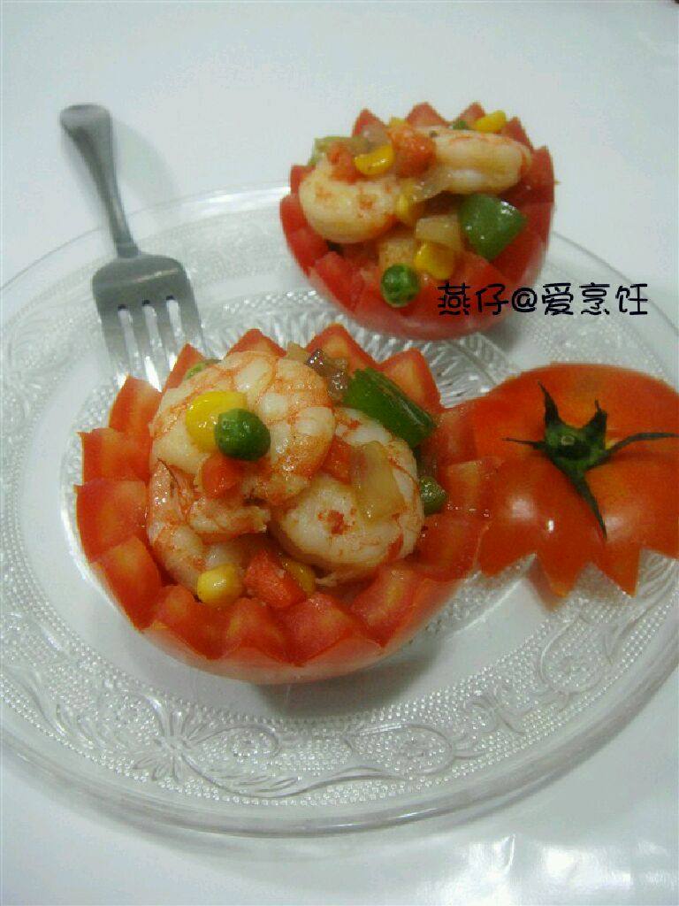 西红柿炒虾仁