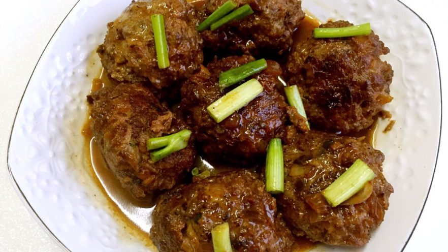 红烧牛肉丸