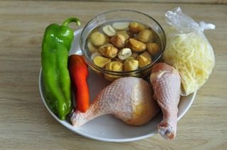 奶酪板栗烤鸡肉,原料