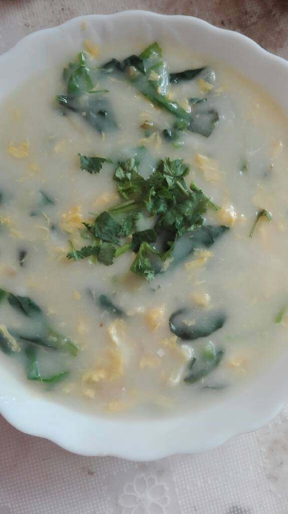 菠菜素面糊