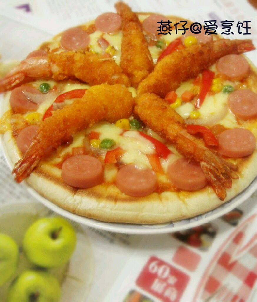 （免烤版）富贵欢享大虾披萨