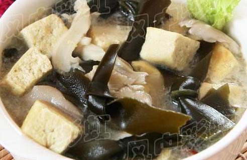 海带扒冻豆腐