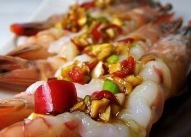 蒜蓉开背虾