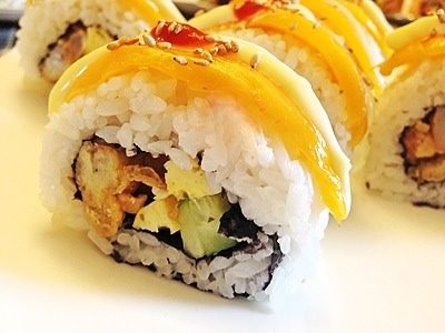 芒果虾仁寿司外卷