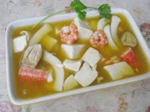 海鲜豆腐汤