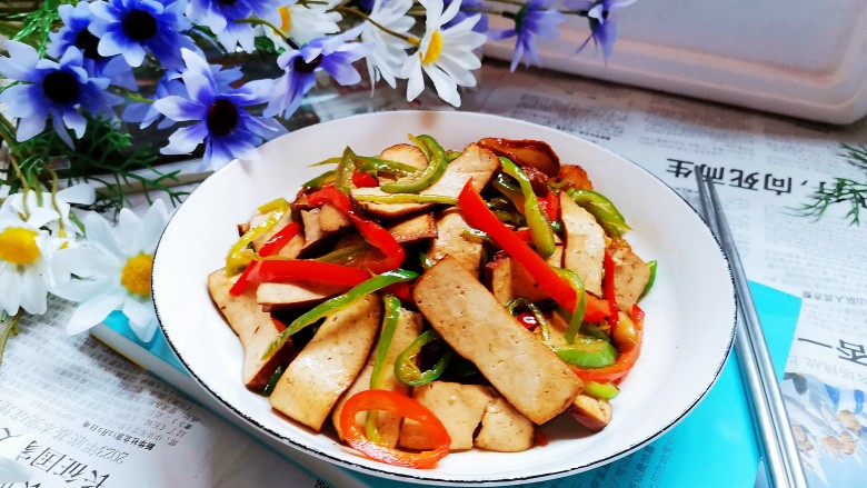 双椒豆干,成品图!