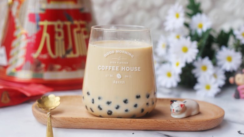 焦糖珍珠奶茶,太美味了!