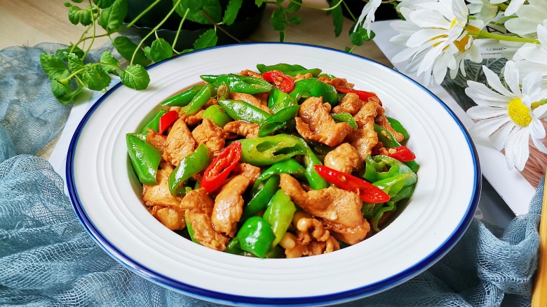 小炒鸡脯肉,成品图!