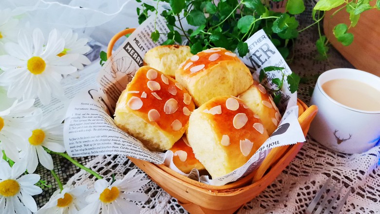 淡奶油小餐包,成品图!