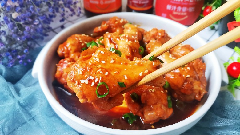 红烧翅根,软烂入味,鲜香美味,超级好吃!